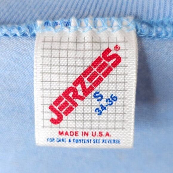 Vintage Science Olympiad T Shirt Mens Size XS Blue 80s Garrison STEM Made In USA - Picture 7 of 8